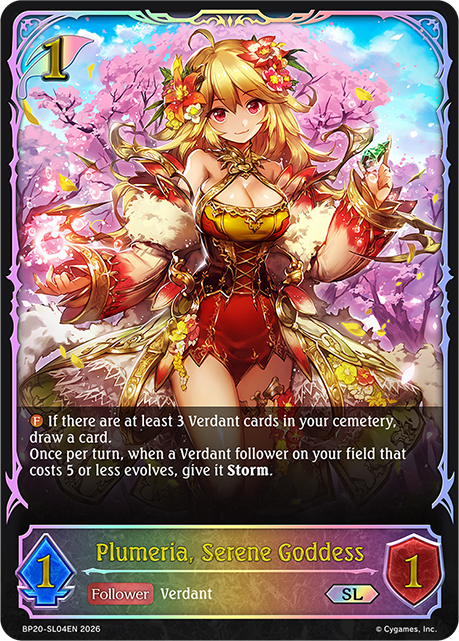 Plumeria, Serene Goddess - BP-19/20: Eightfold Retribution & Omens and Heirs