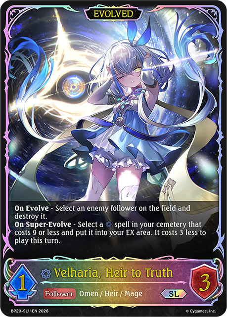 Velharia, Heir to Truth (Evolved) - BP-19/20: Eightfold Retribution & Omens and Heirs