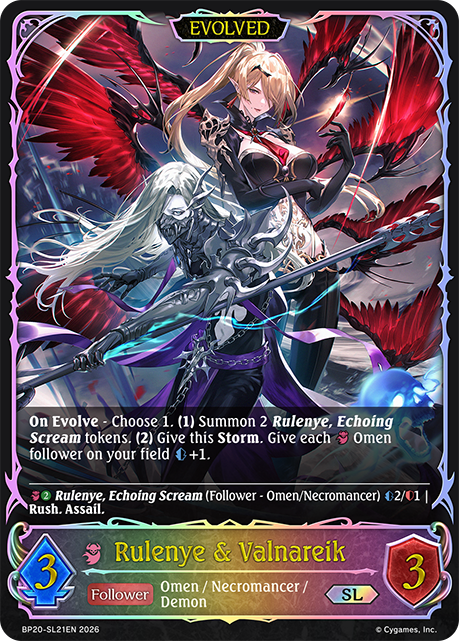 Rulenye & Valnareik (Evolved) - BP-19/20: Eightfold Retribution & Omens and Heirs