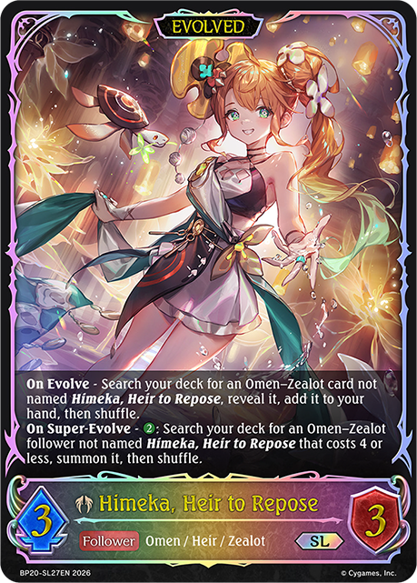Himeka, Heir to Repose (Evolved) - BP-19/20: Eightfold Retribution & Omens and Heirs