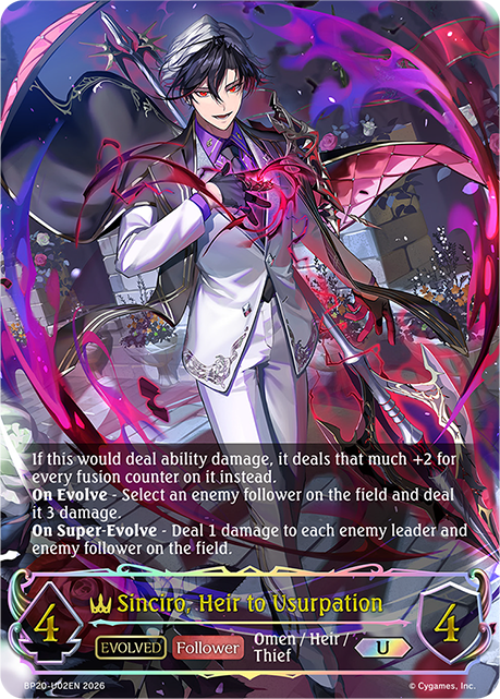 Sinciro, Heir to Usurpation (Evolved) - BP-19/20: Eightfold Retribution & Omens and Heirs