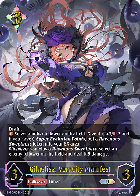 Gilnelise, Voracity Manifest - BP-19/20: Eightfold Retribution & Omens and Heirs