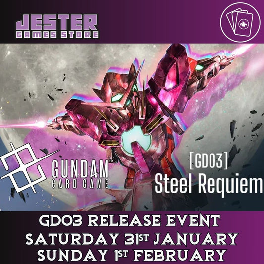 GUNDAM CARD GAME GD03 Steel Requiem Release Event 31/01