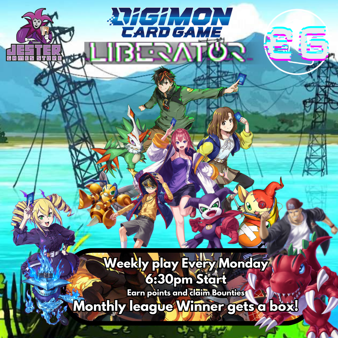 Digimon Card Game Monday Hobby League and monthly booster box give-away!