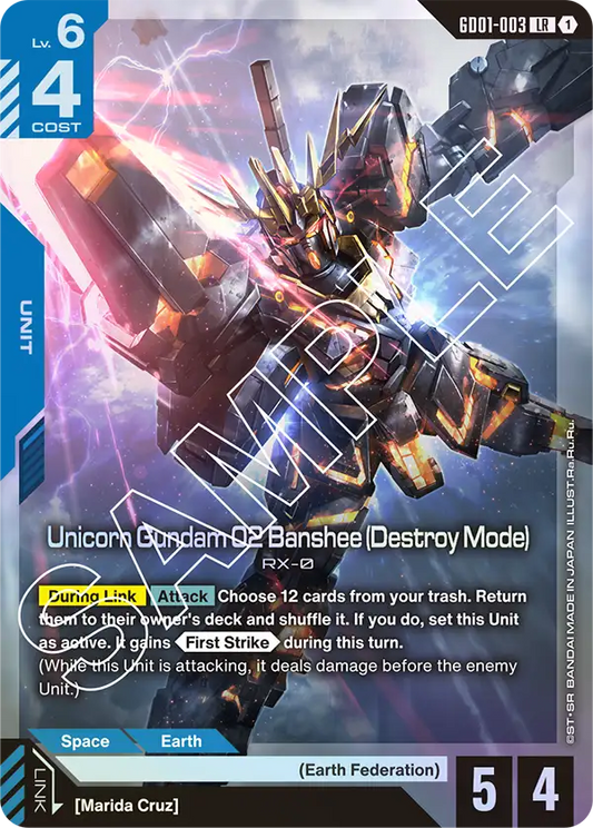 Unicorn Gundam 02 Banshee (Destroy Mode) GD-01: Newtype Rising