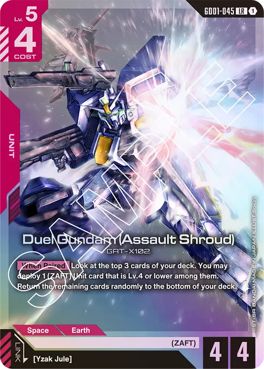 Duel Gundam (Assault Shroud) GD-01: Newtype Rising