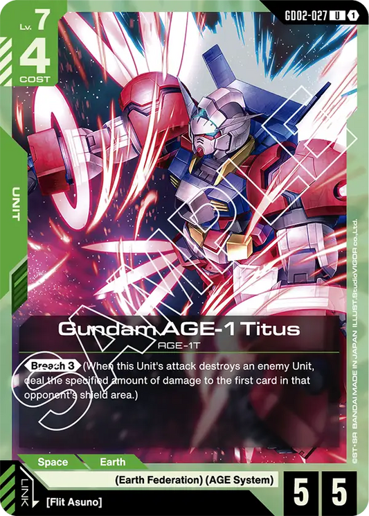 Gundam AGE-1 Titus GD-02: Dual Impact