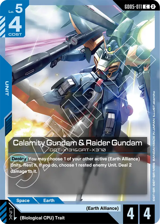 Calamity Gundam & Raider Gundam GD-05: Freedom Ascension