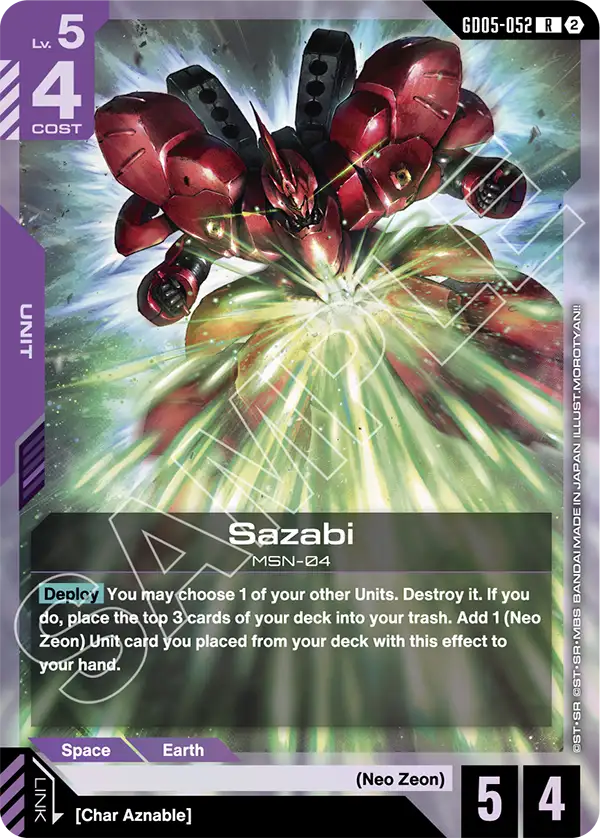Sazabi GD-05: Freedom Ascension