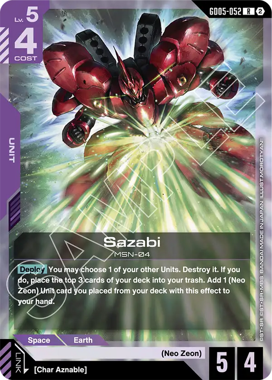 Sazabi GD-05: Freedom Ascension