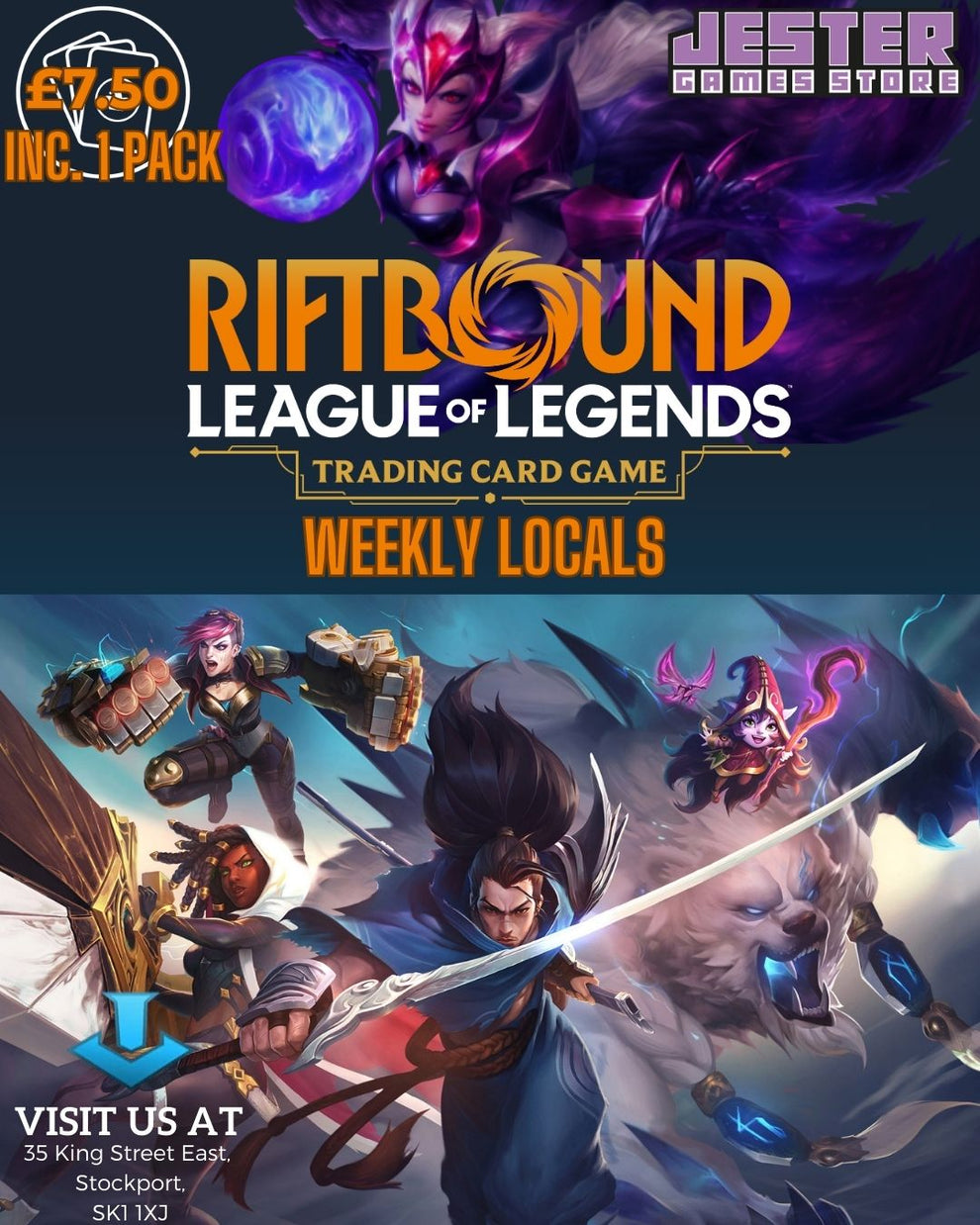 RiftBound Weekly locals Nexus Nights 1v1 – Jester Games Store