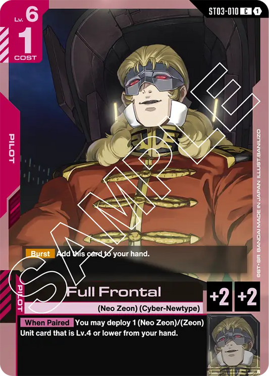 Full Frontal ST-03: Zeon's Rush