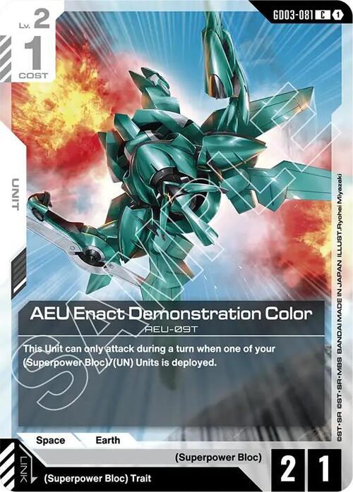 AEU Enact Demonstration Color GD-03: Steel Requiem