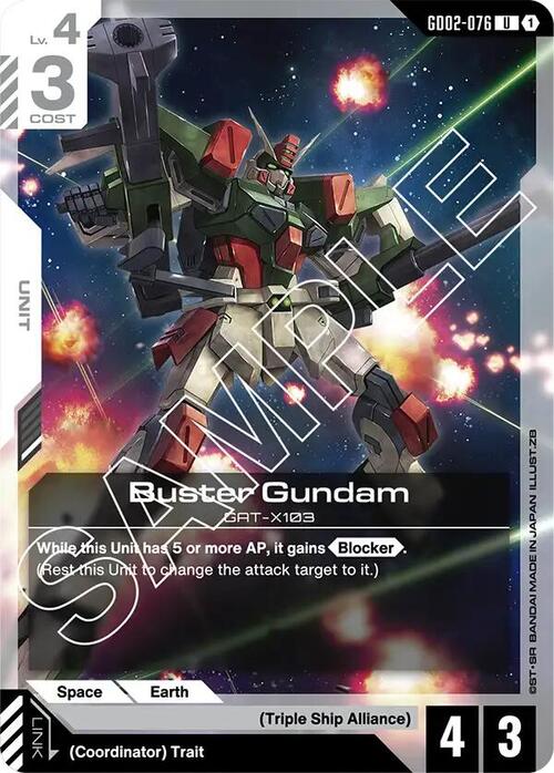 Buster Gundam GD-02: Dual Impact