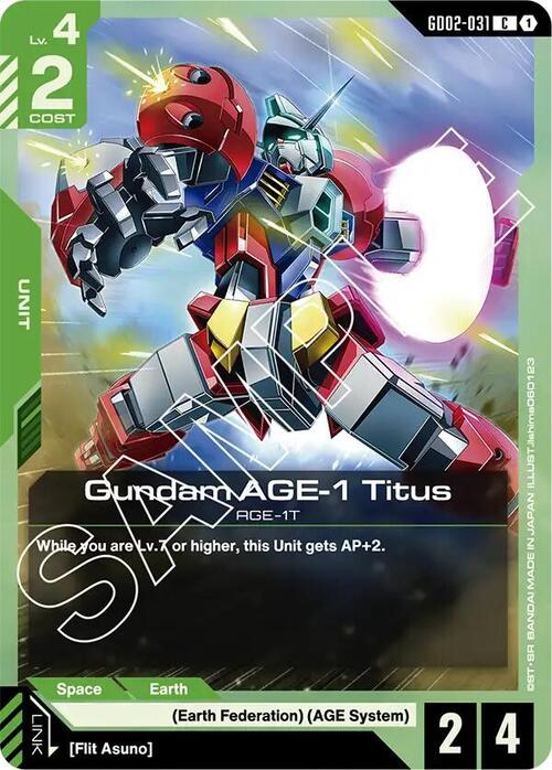 Gundam AGE-1 Titus GD-02: Dual Impact