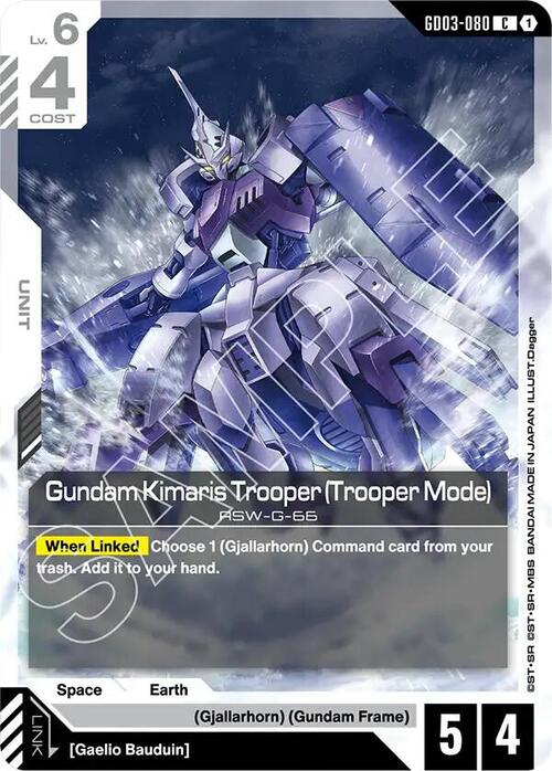 Gundam Kimaris Trooper (Trooper Mode) GD-03: Steel Requiem