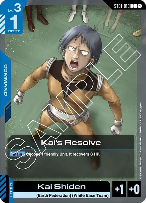 Kai's Resolve ST-01: Heroic Beginnings