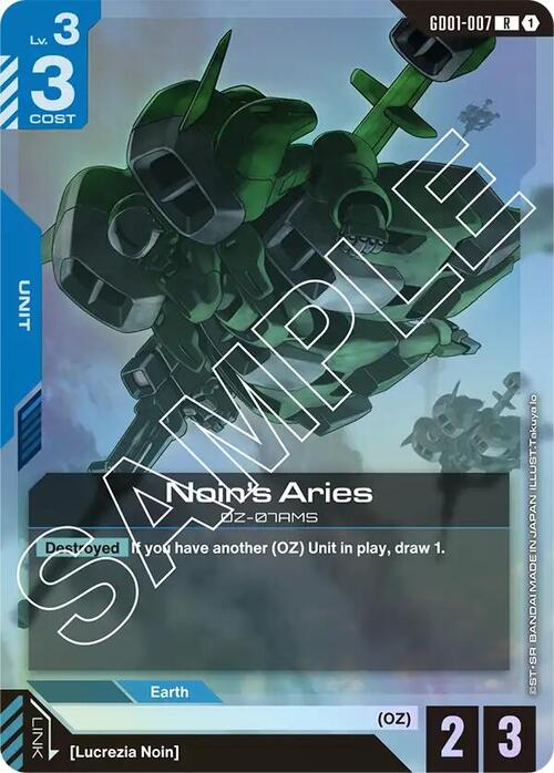 Noin's Aries GD-01: Newtype Rising