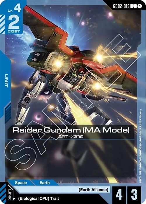 Raider Gundam (MA Mode) GD-02: Dual Impact