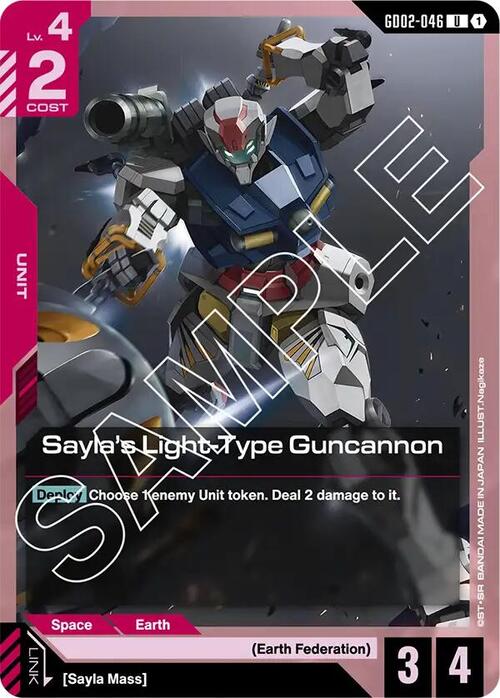 Sayla's Light-Type Guncannon GD-02: Dual Impact