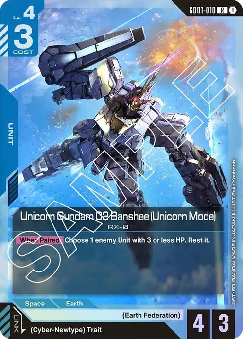 Unicorn Gundam 02 Banshee (Unicorn Mode) GD-01: Newtype Rising
