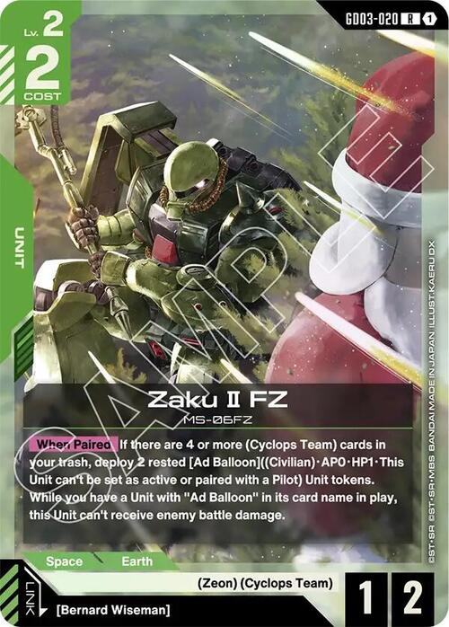 Zaku II FZ GD-03: Steel Requiem
